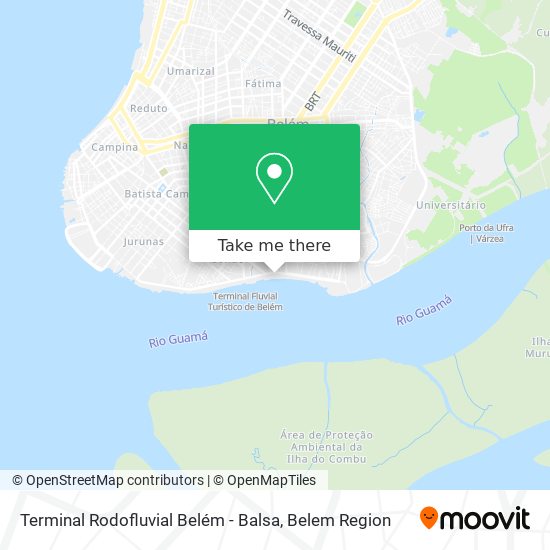 Terminal Rodofluvial Belém - Balsa map