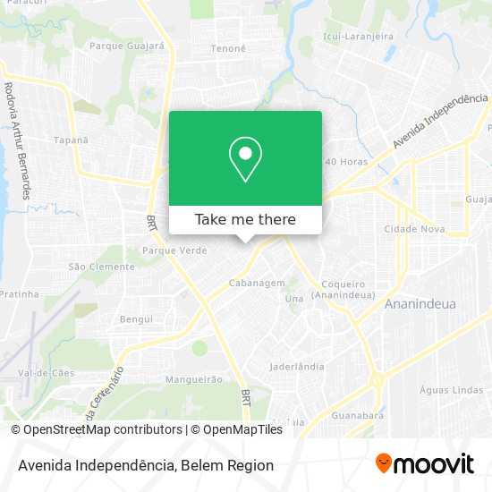 Avenida Independência map