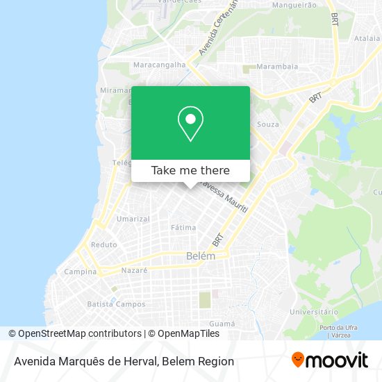 Mapa Avenida Marquês de Herval
