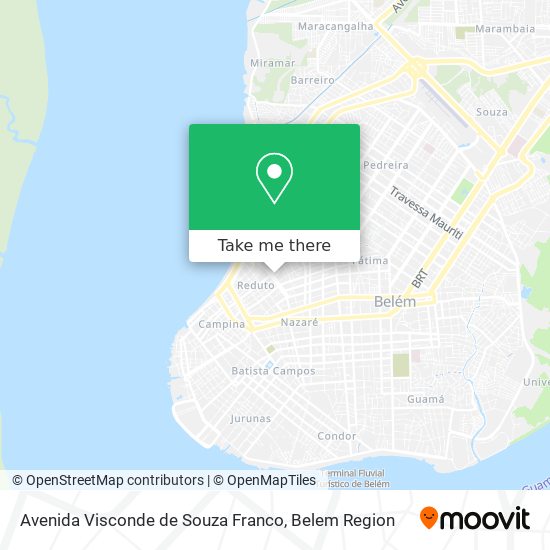 Mapa Avenida Visconde de Souza Franco