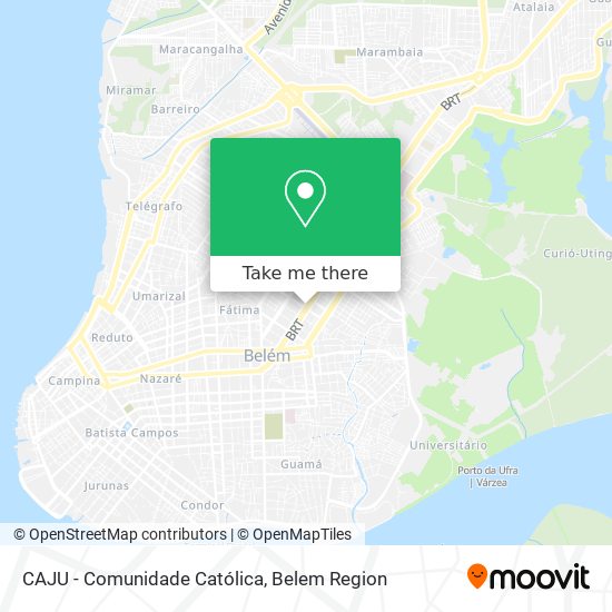 CAJU - Comunidade Católica map