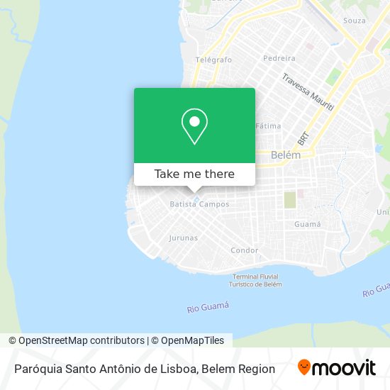 Mapa Paróquia Santo Antônio de Lisboa