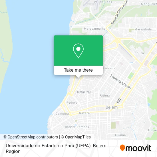 Universidade do Estado do Pará (UEPA) map