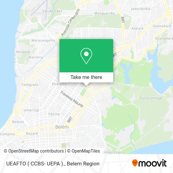 UEAFTO ( CCBS- UEPA ). map