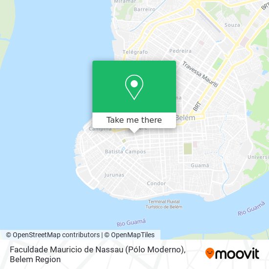 Faculdade Mauricio de Nassau (Pólo Moderno) map