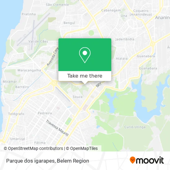 Parque dos igarapes map