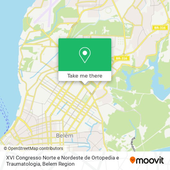 XVI Congresso Norte e Nordeste de Ortopedia e Traumatologia map