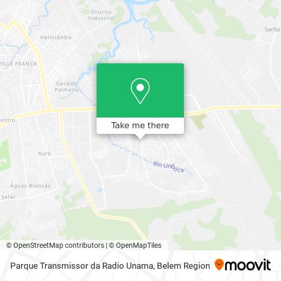 Mapa Parque Transmissor da Radio Unama