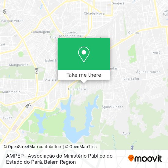 AMPEP - Associação do Ministério Público do Estado do Pará map