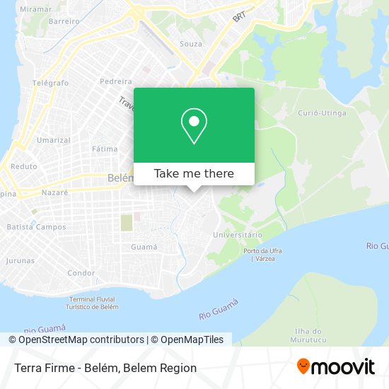Terra Firme - Belém map