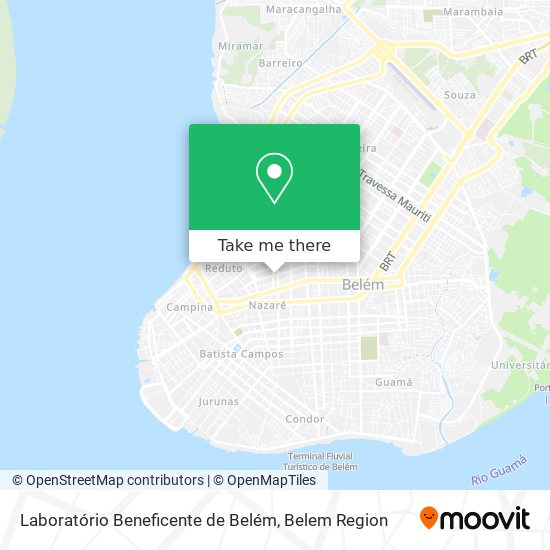Laboratório Beneficente de Belém map