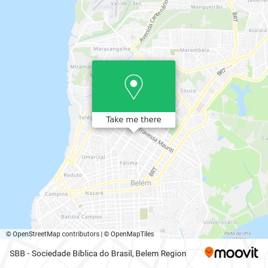 SBB - Sociedade Bíblica do Brasil map