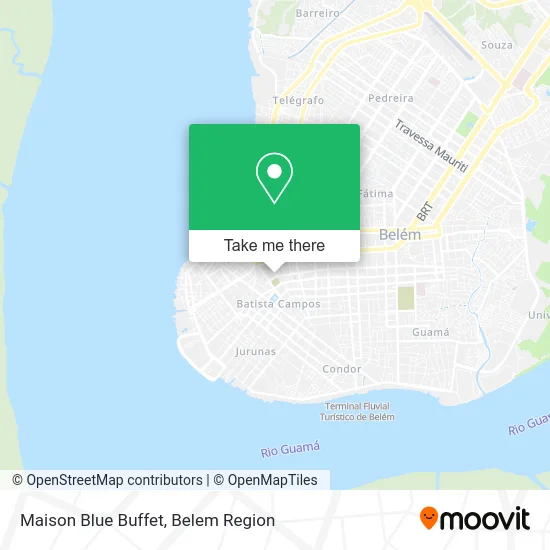 Maison Blue Buffet map