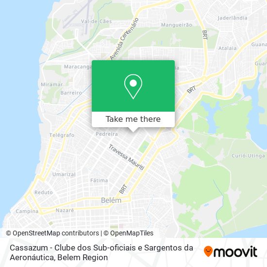 Cassazum - Clube dos Sub-oficiais e Sargentos da Aeronáutica map