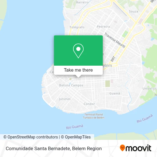 Comunidade Santa Bernadete map