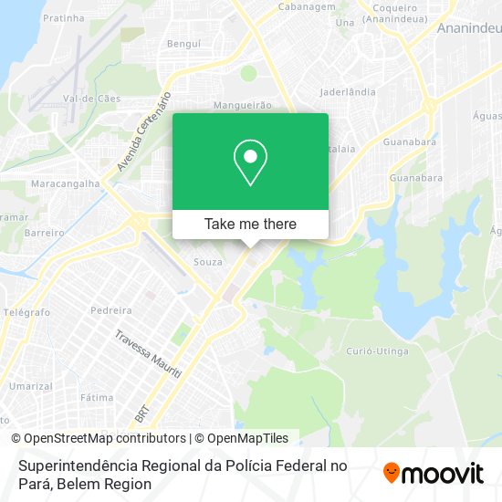 Superintendência Regional da Polícia Federal no Pará map