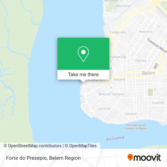 Forte do Presépio map