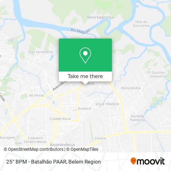 25° BPM - Batalhão PAAR map