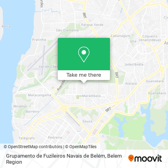 Grupamento de Fuzileiros Navais de Belém map