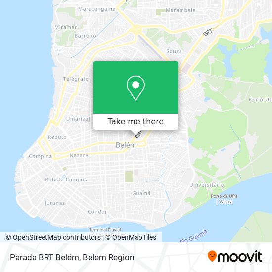 Mapa Parada BRT Belém
