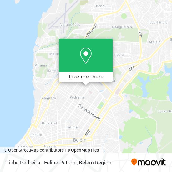 Linha Pedreira - Felipe Patroni map