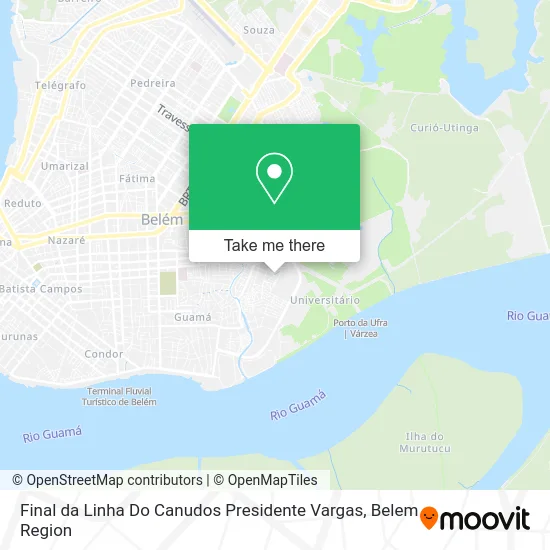 Final da Linha Do Canudos Presidente Vargas map