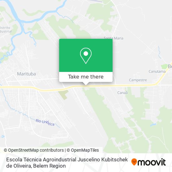 Escola Técnica Agroindustrial Juscelino Kubitschek de Oliveira map