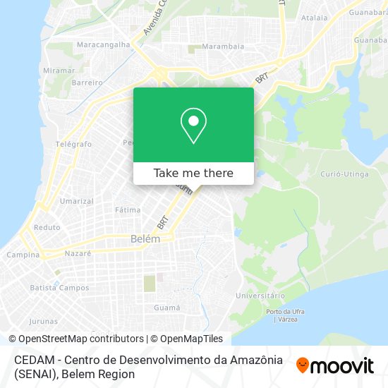 CEDAM - Centro de Desenvolvimento da Amazônia (SENAI) map