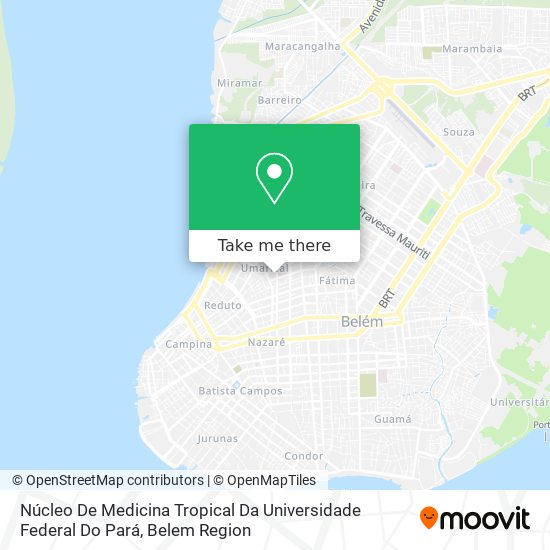Núcleo De Medicina Tropical Da Universidade Federal Do Pará map
