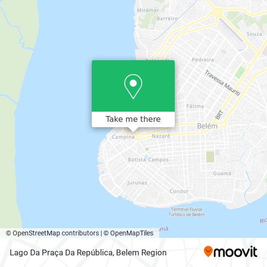 Mapa Lago Da Praça Da República