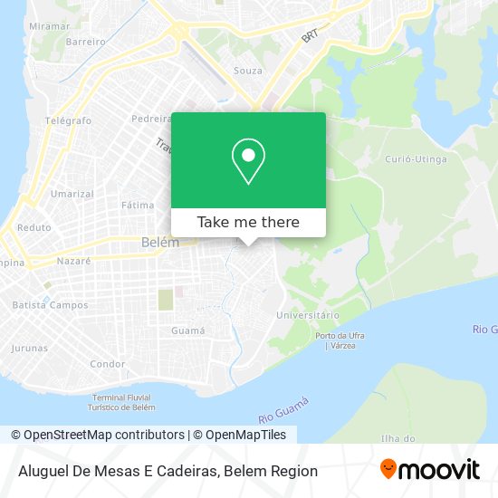 Aluguel De Mesas E Cadeiras map