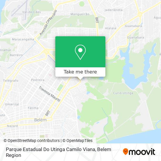 Parque Estadual Do Utinga Camilo Viana map