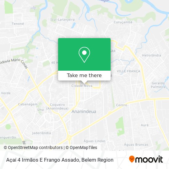 Açaí 4 Irmãos E Frango Assado map
