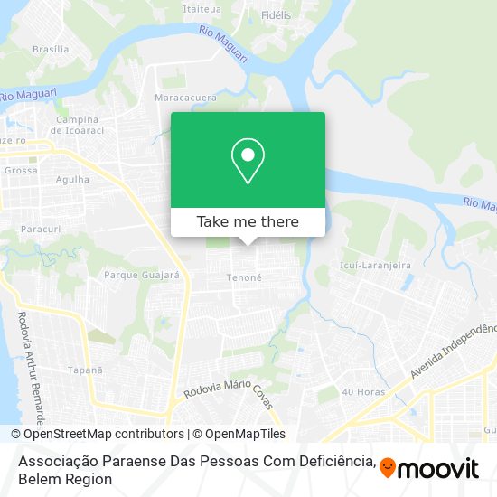 Associação Paraense Das Pessoas Com Deficiência map