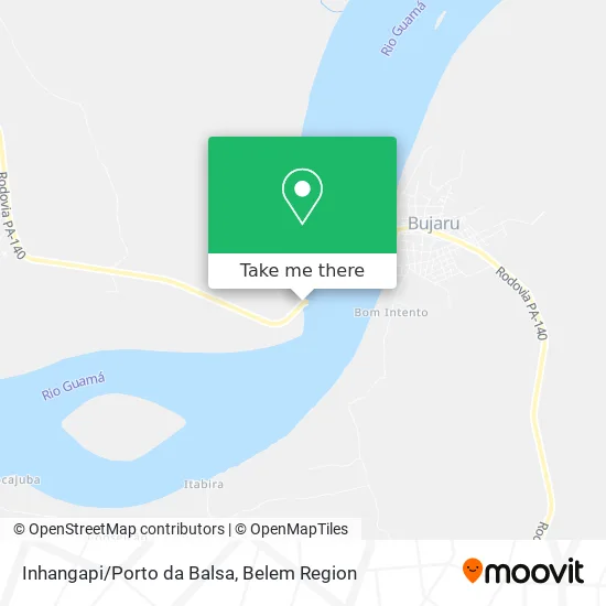 Inhangapi/Porto da Balsa map