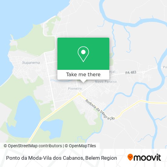 Ponto da Moda-Vila dos Cabanos map