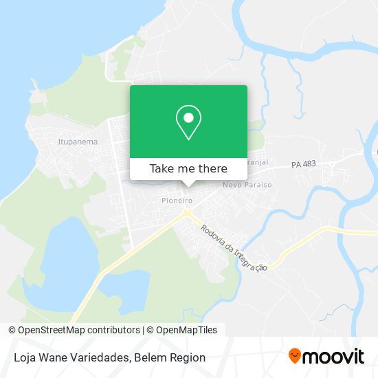 Loja Wane Variedades map