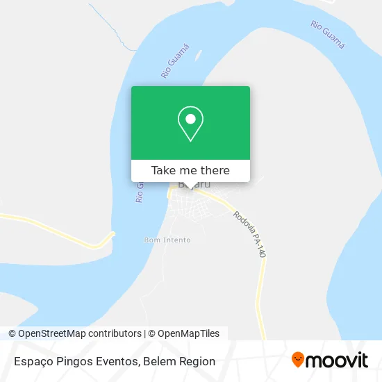 Espaço Pingos Eventos map