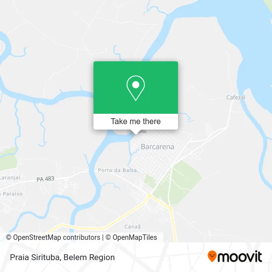 Praia Sirituba map