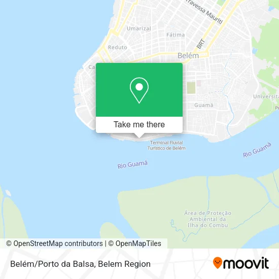 Belém/Porto da Balsa map
