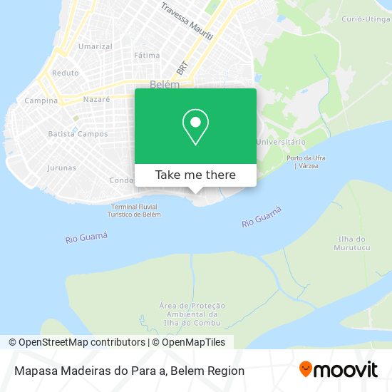 Mapa Mapasa Madeiras do Para a