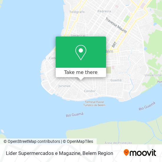 Líder Supermercados e Magazine map