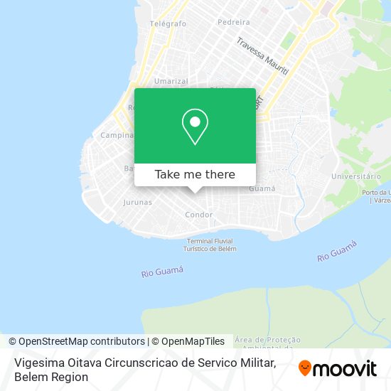 Vigesima Oitava Circunscricao de Servico Militar map