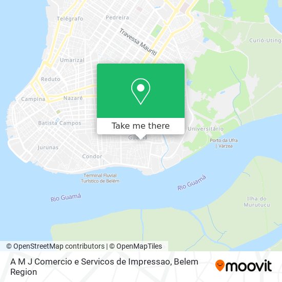 Mapa A M J Comercio e Servicos de Impressao