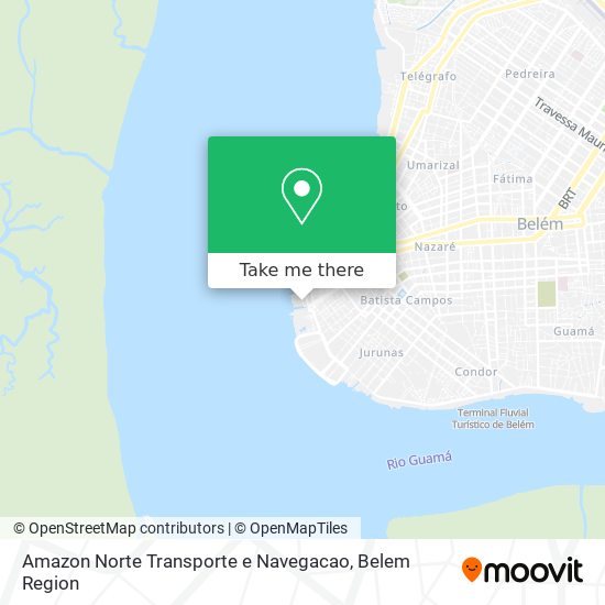 Mapa Amazon Norte Transporte e Navegacao
