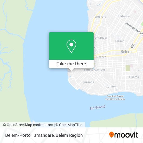 Belém/Porto Tamandaré map