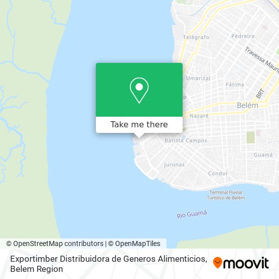 Exportimber Distribuidora de Generos Alimenticios map