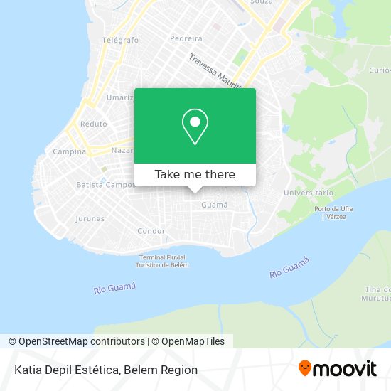 Katia Depil Estética map