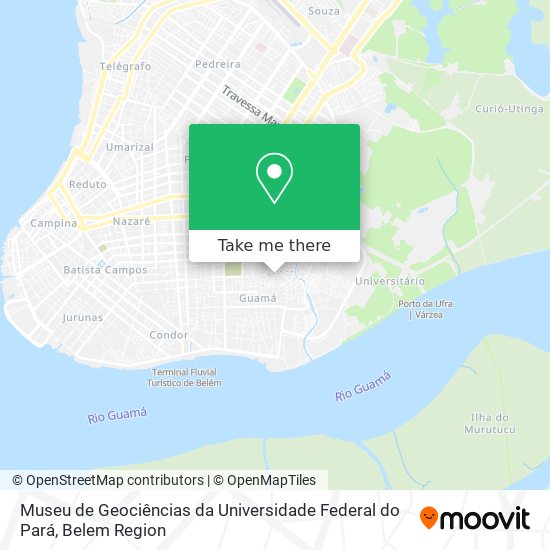 Museu de Geociências da Universidade Federal do Pará map