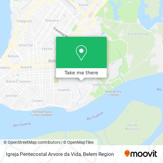 Mapa Igreja Pentecostal Arvore da Vida